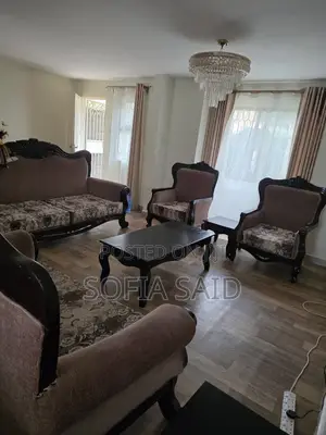 Antique Style 7-Seater Sofa Set & 6-Seater Dining Table