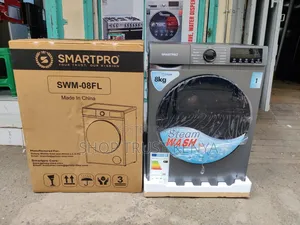 Smartpro 8KG Mashine ya Kufulia ya Mbele na Steam Wash