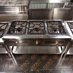 Stainless Steel 3 Burner Commercial Cooker