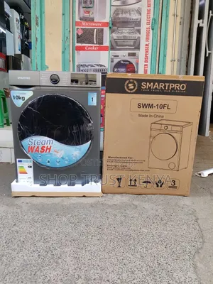 Smartpro 10KG Mashine ya Kufulia ya Mbele na Steam Wash