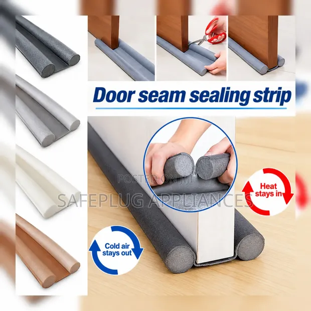 Door Bottom Gap Sealing Strip - Black, 1m - 1