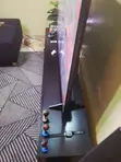 6ft Nyeusi TV Stand na Droo na Kabati - 4