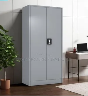 Brand New 2-Door Tall Metal Storage Cabinet - Grey