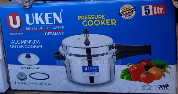 Uken Pressure Cooker ya Mwongozo 5L - 1