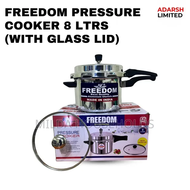 8 Litre Pressure Cooker with Glass Lid - 1