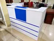 Dawati la Mapokezi Nyeupe na Bluu la Kisasa - 1