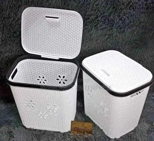 Laundry Basket with Lid - Big Size