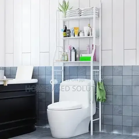 Premium White Toilet Rack - 1