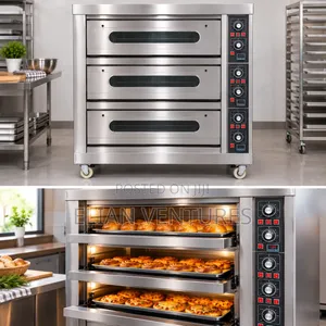 Brand New 3 Deck 6 Tray Electric Oven
