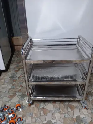 Stainless Steel Service Food Trolley