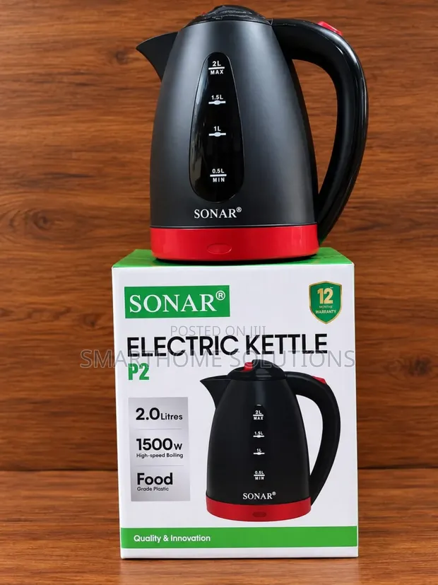 Sonar Kettle ya 2.0L yenye Kebo ya 1.5m - 1