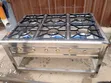 Commercial 6-Burner Stainless Steel Gas Cooker - 1