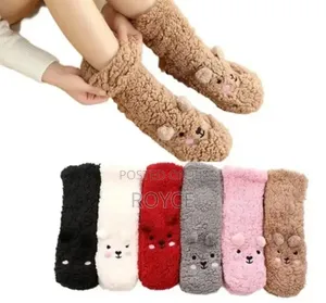 Fuzzy Bear Kids Socks - Brand New
