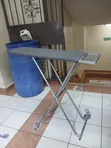 Foldable Metallic Ironing Board with Iron Rest - 1
