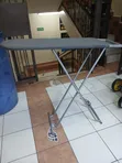 Foldable Metallic Ironing Board with Iron Rest - 2