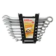 Set ya Spana za Double Ring 8pc, Chuma Kipolishi cha Mirror Chrome - 1