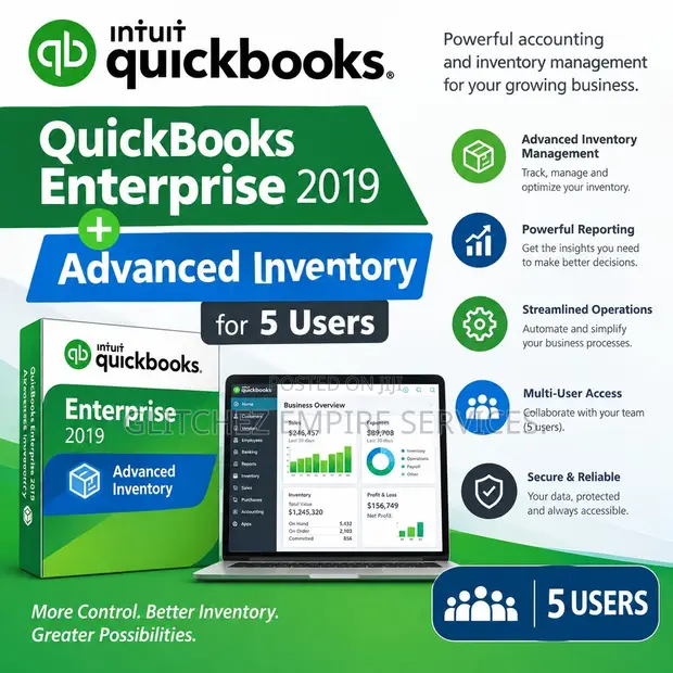 QuickBooks Enterprise 2019 + Advanced Inventory (5 User) - 1