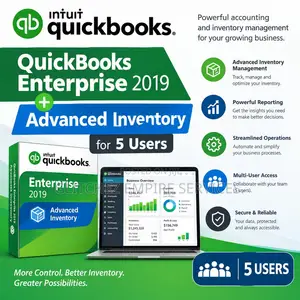 QuickBooks Enterprise 2019 + Advanced Inventory (Watumiaji 5)