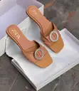 Zara Brown Chain Slide Sandals - 5