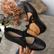 Unique Breathable Laced-Up Shoes for Ladies - Brown - 4