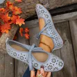 Unique Breathable Laced-Up Shoes for Ladies - Brown - 5