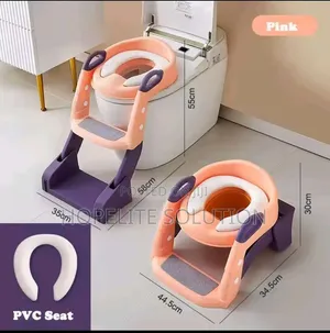 Kiti cha Potty cha Mtoto cha 3-in-1 Kinachokunjwa na Ngazi ya Mafunzo