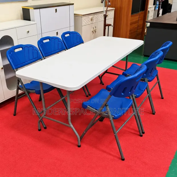 Catering Foldable Table and Chairs Set - 1