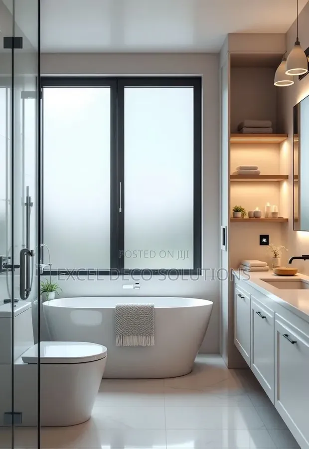 Excel Deco Frosted Window Film kwa Ajili ya Faragha - 1