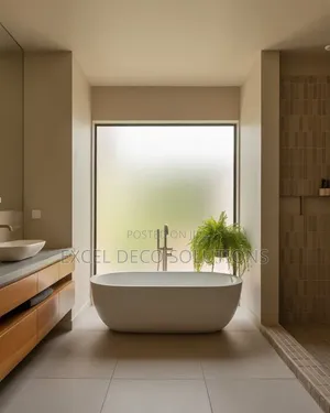 Excel Deco Frosted Window Film for Bathroom Privacy