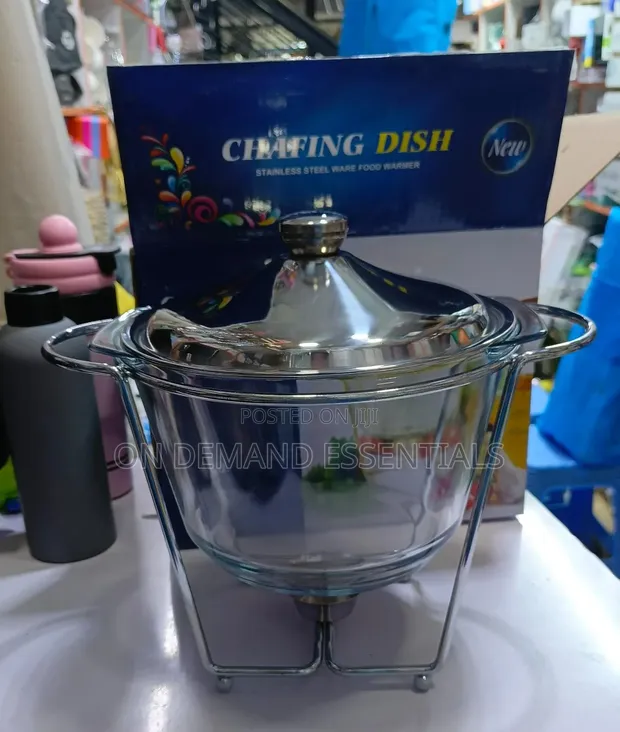 Chafing Dish ya Lita 4 ya Kioo - 1