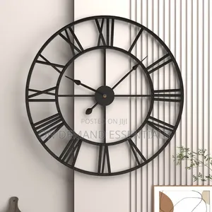 Saa Kubwa ya Ukutani ya Roman Numeral ya Kisasa