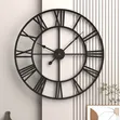 Modern Oversized Roman Numeral Wall Clock - 1
