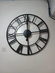 Modern Oversized Roman Numeral Wall Clock - 2