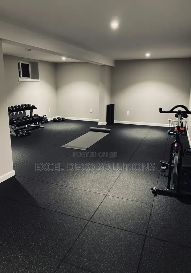EPDM Gym Tiles 20mm for Weightlifting Floors - 1