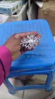 Flowered Napkin Ring Holder - Gold Stainless Steel - 4