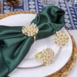 Napkin Ring Holder with Beads - 2