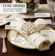 Napkin Ring Holder with Beads - 3