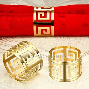 Gold Stainless Steel Napkin Holder Ring