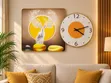 Elegant Wall Clock & Wall Art Set - 1