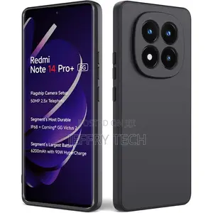 Soft Silicone Slim Fit Case for Xiaomi Redmi Note 14 Pro - Black