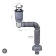 Magic Bend Drain - Space Saving Sink Accessory - 1