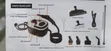 YX-601 Kisafishaji cha Umeme cha Steam - 2500W, Seti ya Vipande 9 - 1