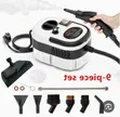 YX-601 Kisafishaji cha Umeme cha Steam - 2500W, Seti ya Vipande 9 - 2