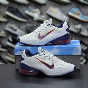 Nike Air Max 2026 White & Royal Blue Sneakers