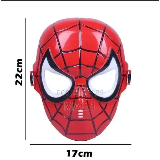 Maski ya Spider-Man yenye LED kwa Watoto - 1