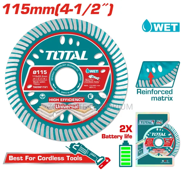Total Ultrathin Diamond Disc 115mm - 1