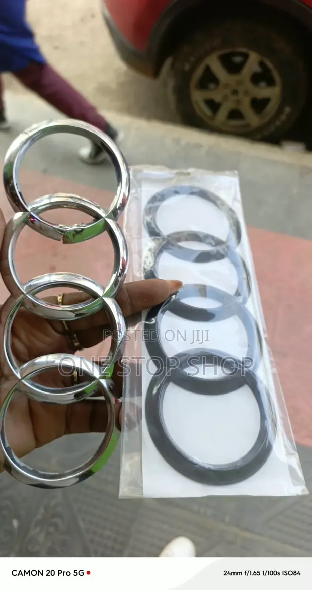Audi Four Rings Emblem Badge for Front/Rear Trunk - 1