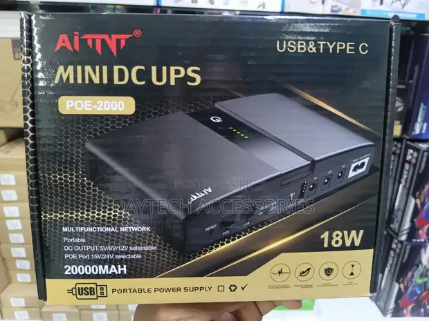 Mini UPS Battery Backup kwa Router/Modem/Camera - 1