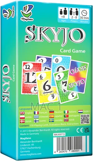 Skyjo Mchezo wa Kadi wa Mikakati kwa Watoto na Watu Wazima