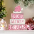 Rustic Wooden Christmas Table Decor - 1